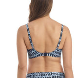 Kotu underwire gathered full cup bikini top ink