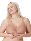 Glamorise Magiclift Front Close Bra Cappuccino