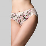 Precision Lace Hi Cut Brief Heirloom Rose