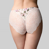 Precision Lace Hi Cut Brief Heirloom Rose