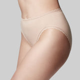 Cotton Classic Hi Cut Brief Nude