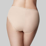 Cotton Classic Hi Cut Brief Nude
