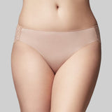 The Knicker Precision Lace Bikini Brief Nude
