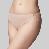 The Knicker Precision Lace Bikini Brief Nude