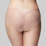 The Knicker Precision Lace Bikini Brief Nude