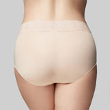 Classic Smooth Midi Brief Nude