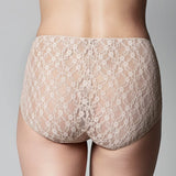 The Knicker Classic Lace Full Brief Nude