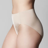 The Knicker Classic Hi Cut Brief Nude