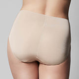 The Knicker Classic Hi Cut Brief Nude