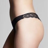 The Knicker Precision Lace G-String Black