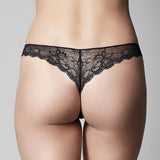 The Knicker Precision Lace G-String Black