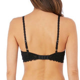 Raffine Push up Plunge underwire bra black