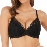 Raffine Plunge Push Up Bra Black