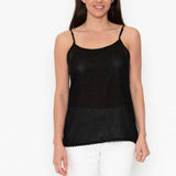 Orientique Cotton Cami Half Slip Black